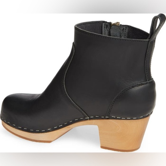 Swedish Hasbeens Zip It Clog Bootie Size 37 / 7 - Picture 2 of 11